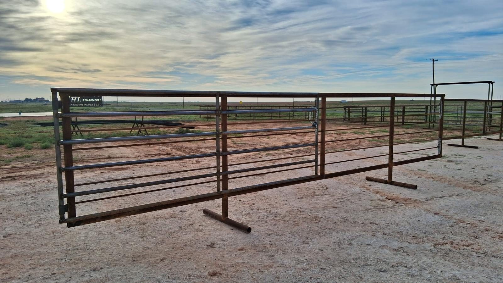 Freestanding Panel with Walk-Through Gate, photo 1 of 3